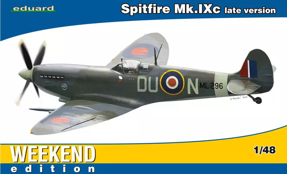 Verpackung: Eduard 84136 Spitfire Mk.IXc late version, Weekend edition, 1:48