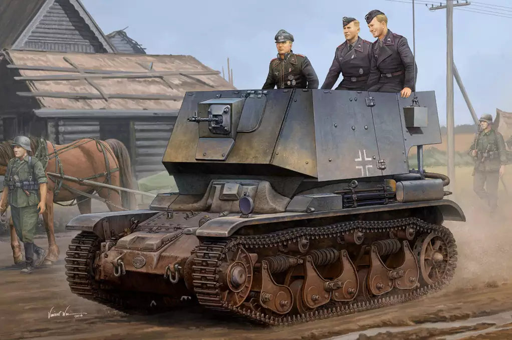 Verpackung: Hobby Boss 83809 Befehlsfahrzeug auf Fgst.Pz.Kpfw. 35 R 731(f), 1:35