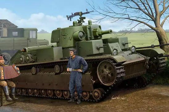 Verpackung: Hobby Boss 83855 Soviet T-28 Medium Tank (Cone Turret), 1:35