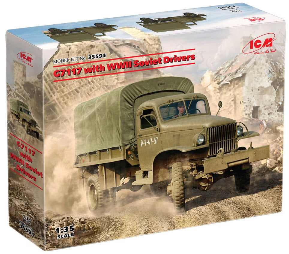 Inhalt: ICM 35594 G7117 with WWII Soviet Drivers, 1:35