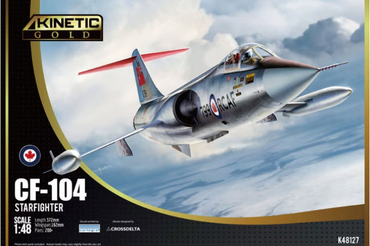 Verpackung: Kinetic K48127 CF-104 Starfighter, 1:48