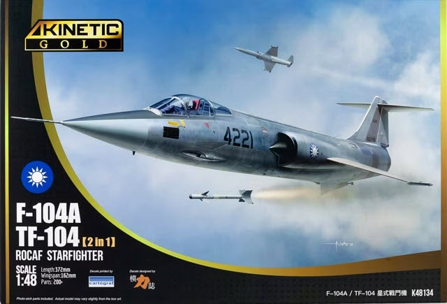 Verpackung: Kinetic K48134 ROCAF F-104A / TF-104 Starfighter, 1:48