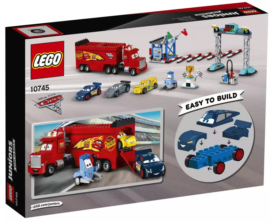 Box Rückansicht:  LEGO Juniors 10745 Finale Florida 500