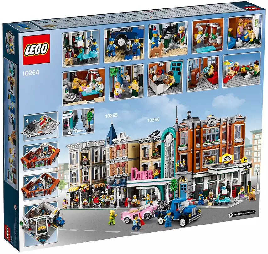 Box Rückansicht: LEGO Creator 10264 Eckgarage