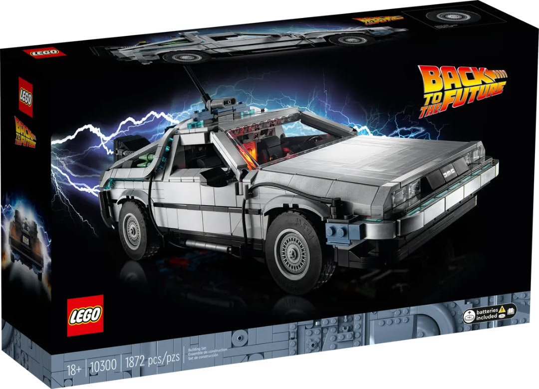 Verpackung: LEGO Icons 10300 Die Zeitmaschine aus Zurück in die Zukunft