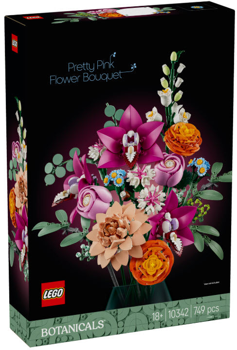 Verpackung: LEGO Botanicals 10342 Schöner Rosafarbener Blumenstrauß