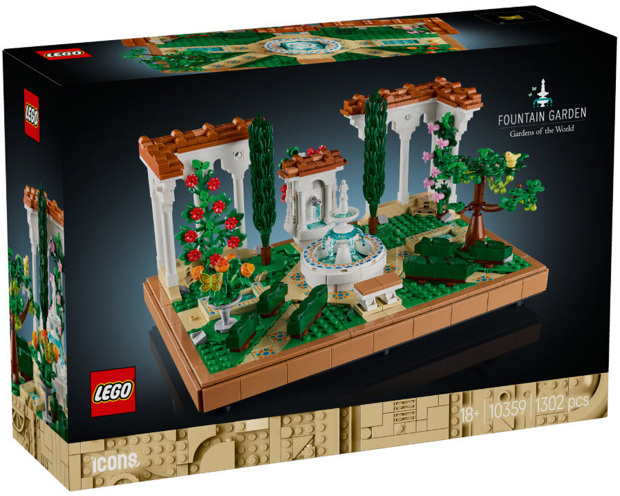 Verpackung: LEGO Icons 10359 Springbrunnengarten
