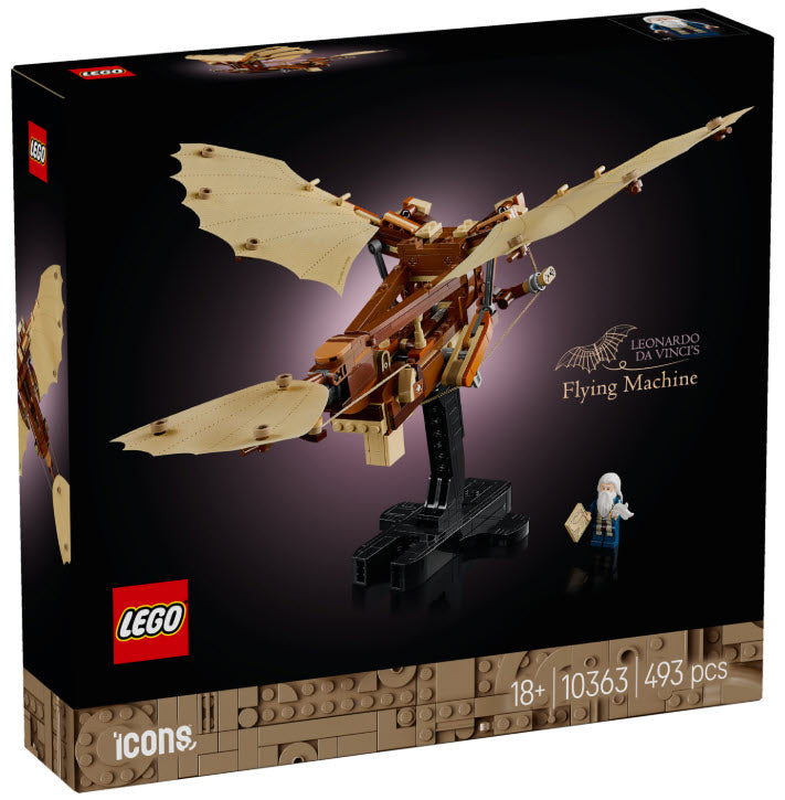Verpackung: LEGO Icons 10363 Leonardo da Vincis Fluggerät