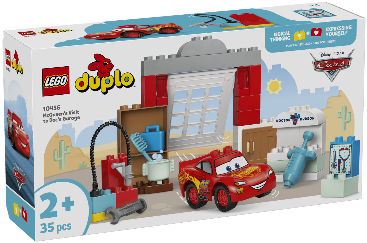 Verpackung: LEGO DUPLO Cars 10456 McQueens Besuch in Docs Werkstatt