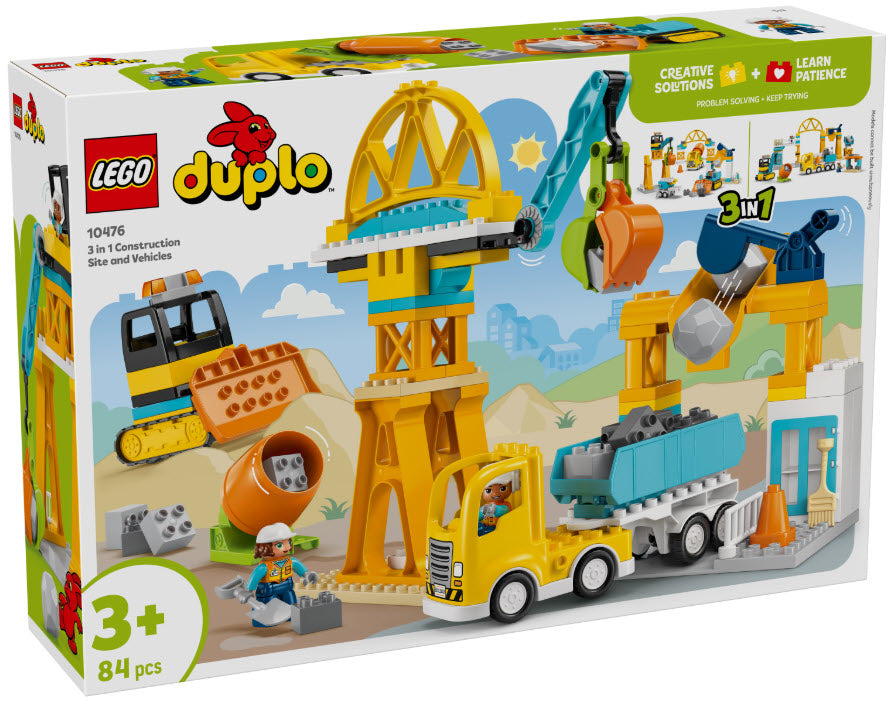 Verpackung: LEGO DUPLO 10476 Baustelle mit Baufahrzeugen – 3-in-1-Set