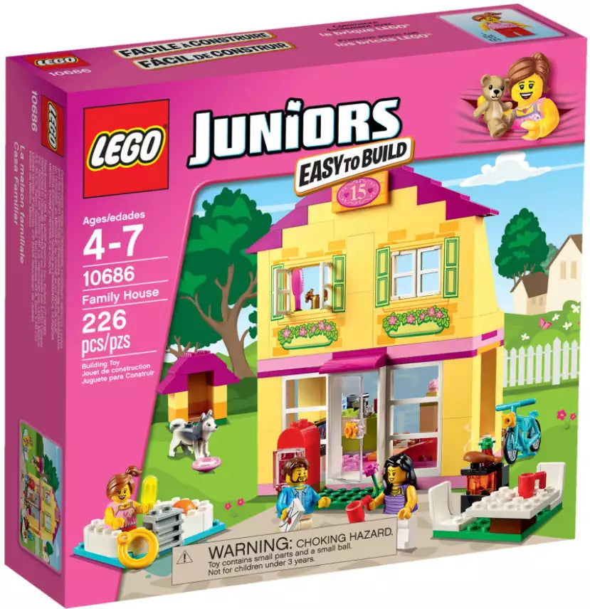 Verpackung: Inhalt: LEGO Juniors 10686 Einfamilienhaus