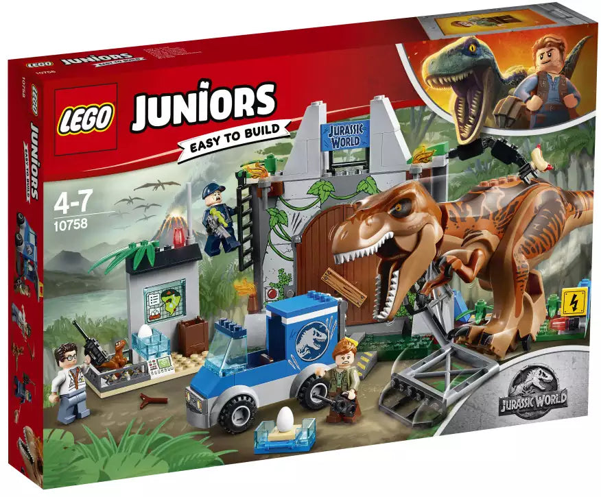 Verpackung: LEGO Juniors 10758 Ausbruch des T. rex