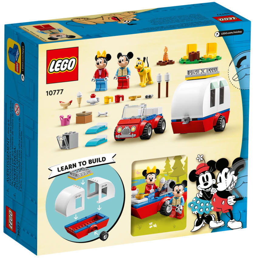 Box Rückseite: LEGO Disney  10777 Mickys und Minnies Campingausflug