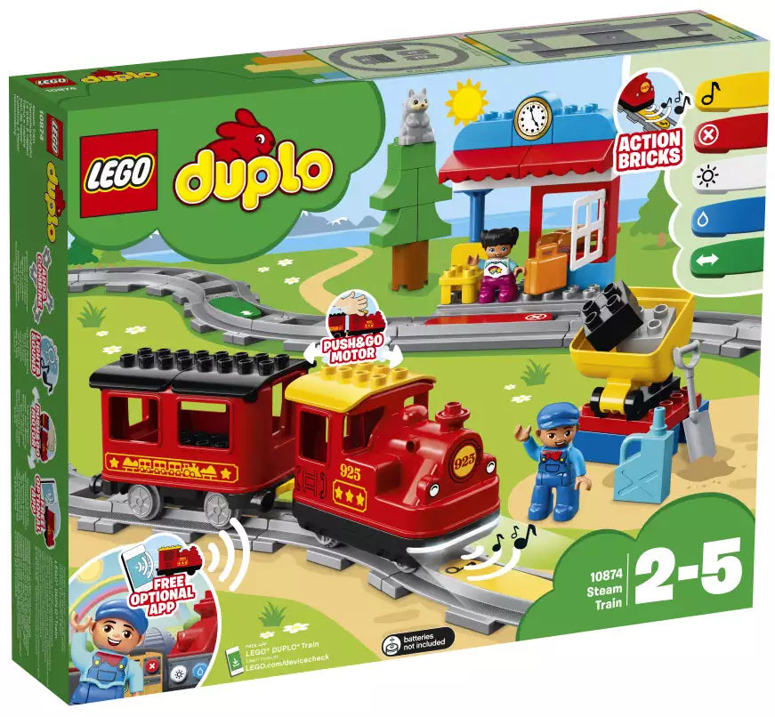 Verpackung: LEGO DUPLO Eisenbahn 10874 Dampfeisenbahn