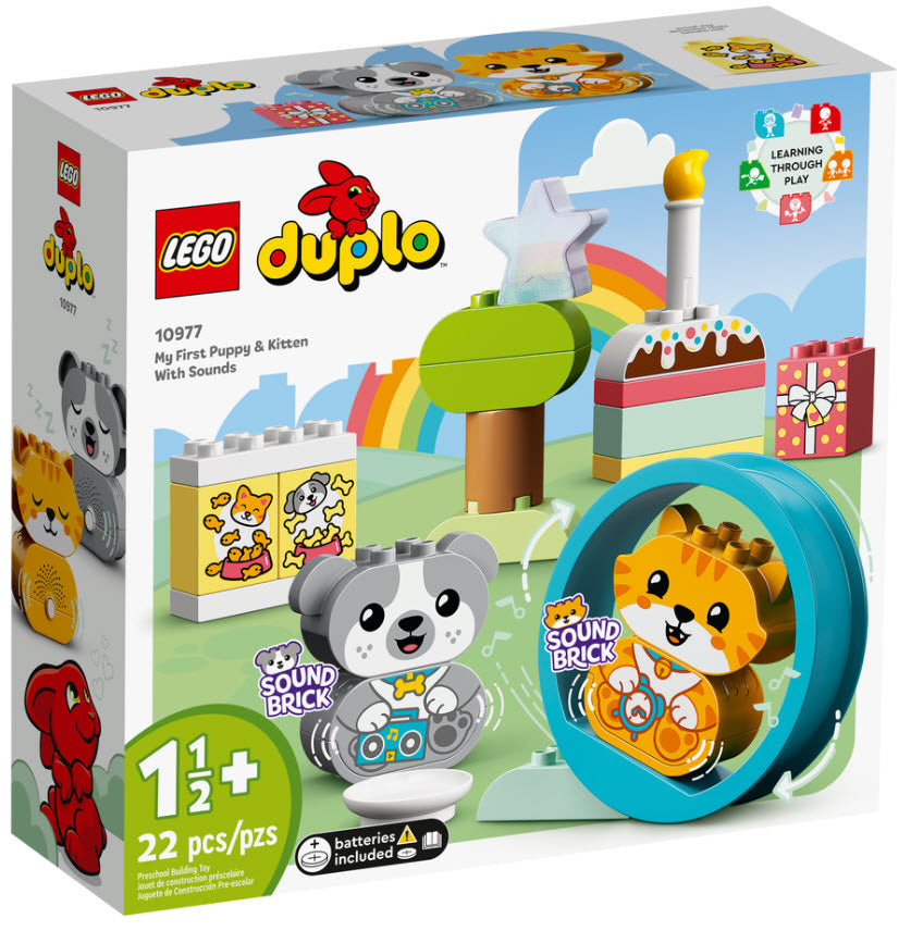 Verpackung: LEGO DUPLO 10977 Mein erstes Hündchen & Kätzchen – mit Ton
