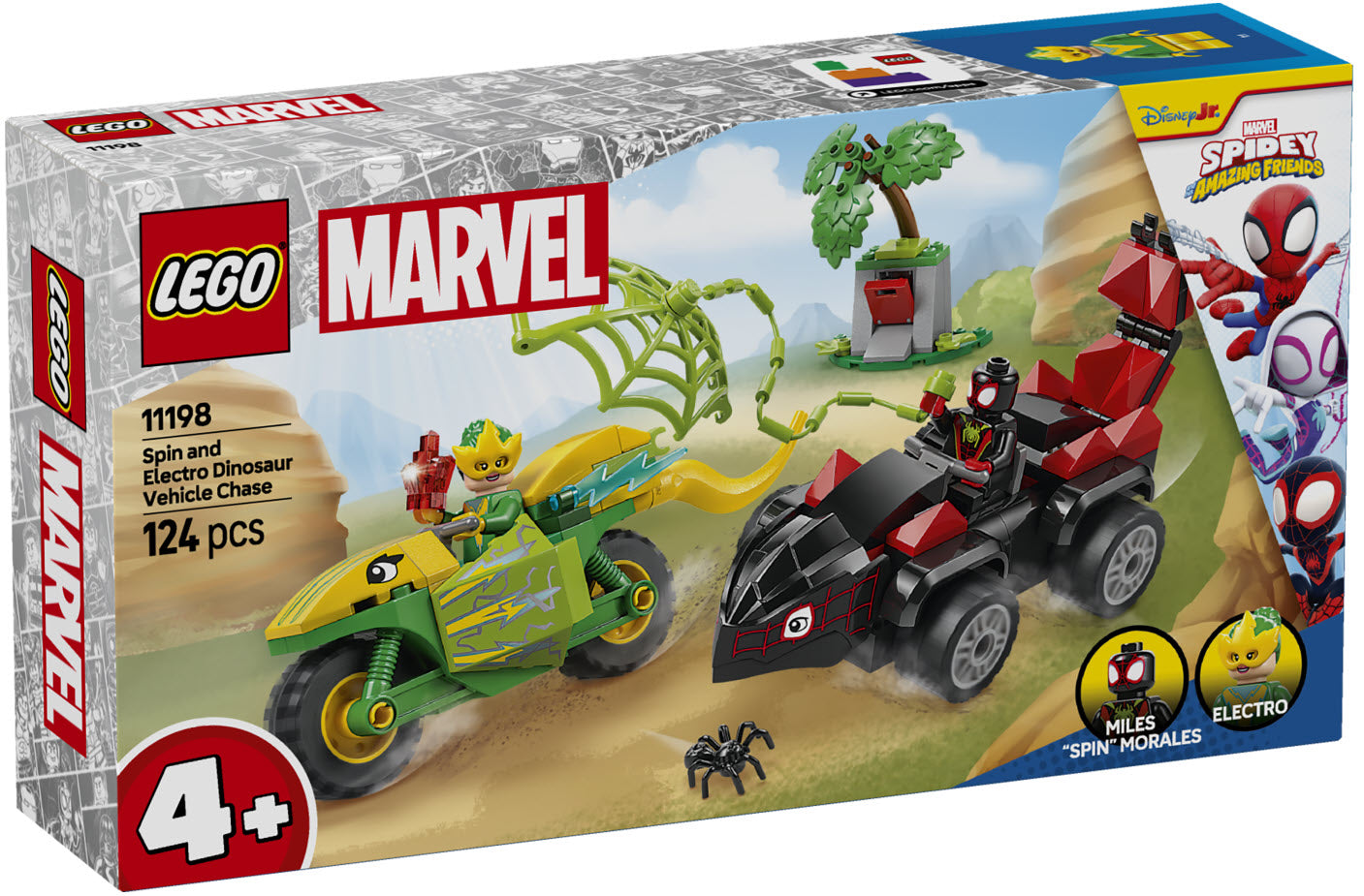 Verpackung: LEGO Super Heroes 11198 Actionspaß mit Spin und Electro in ihren Dino-Flitzern