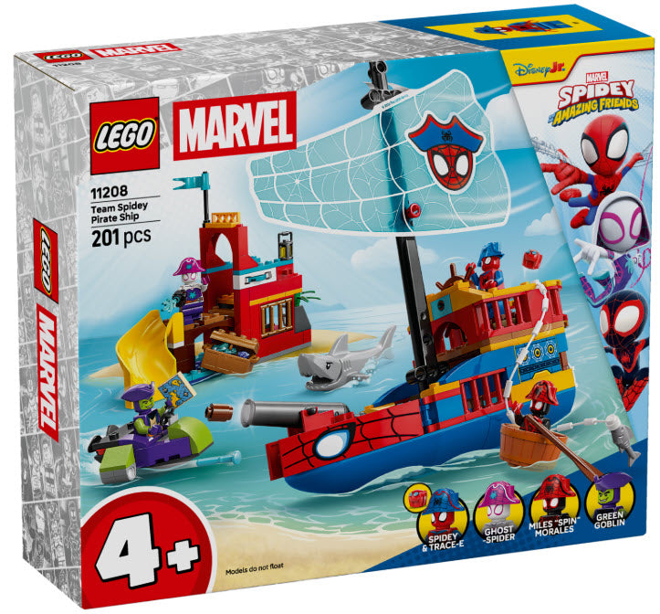 Verpackung: LEGO Super Heroes 11208 Piratenschiff von Spideys Team