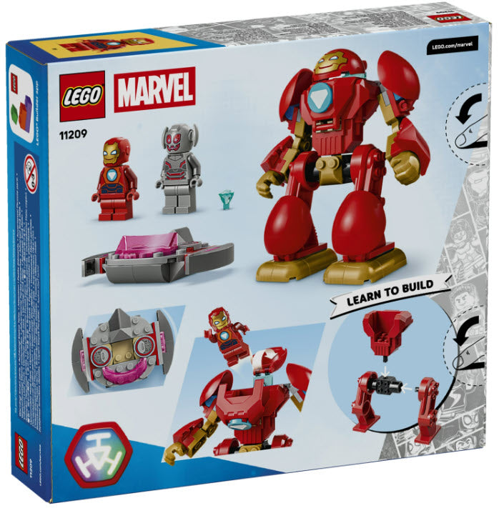 Box Rückseite: LEGO Super Heroes 11209 Ultron vs. Iron Man