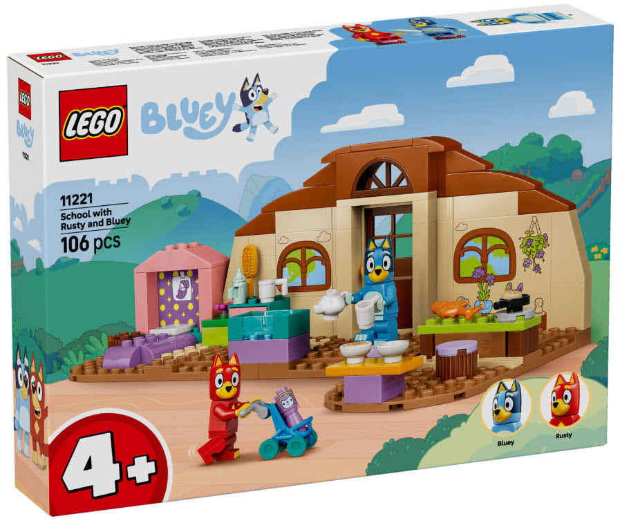 Verpackung: LEGO Bluey 11221 Schule mit Rusty und Bluey