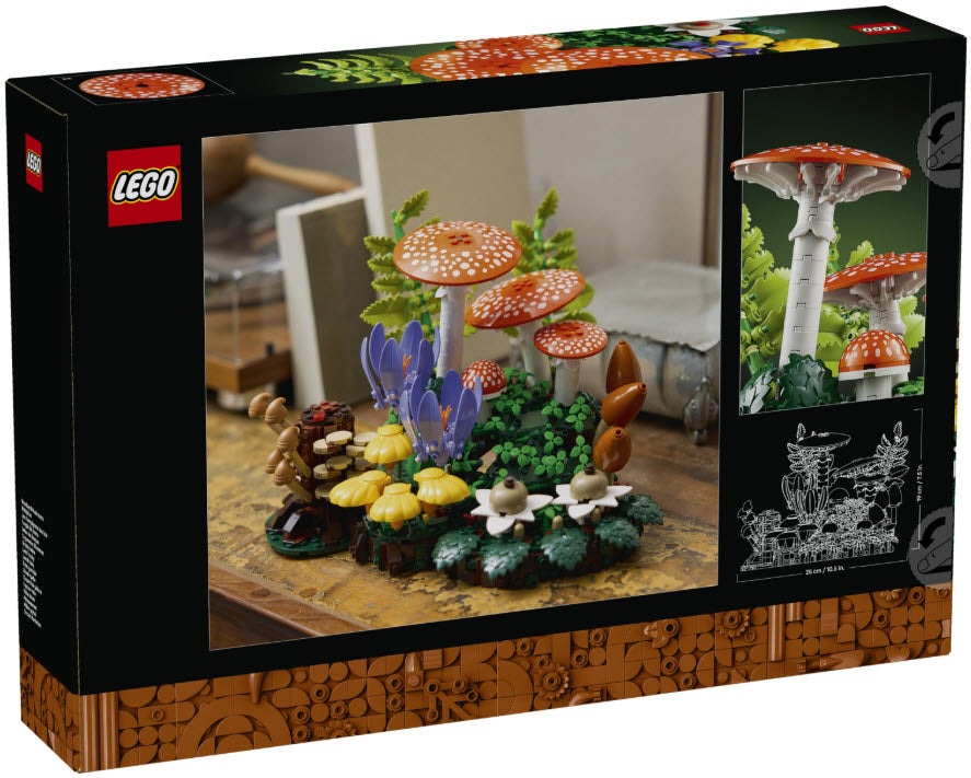 Box Rückseite: LEGO Botanicals 11505 Waldpilze