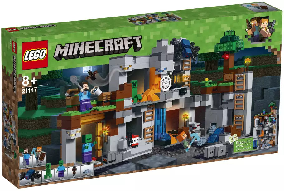 Verpackung: LEGO Minecraft 21147 Abenteuer in den Felsen