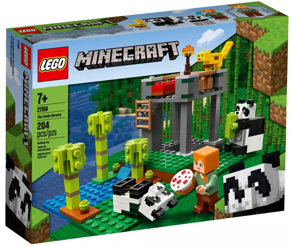 Verpackung: LEGO Minecraft 21158 Der Panda-Kindergarten