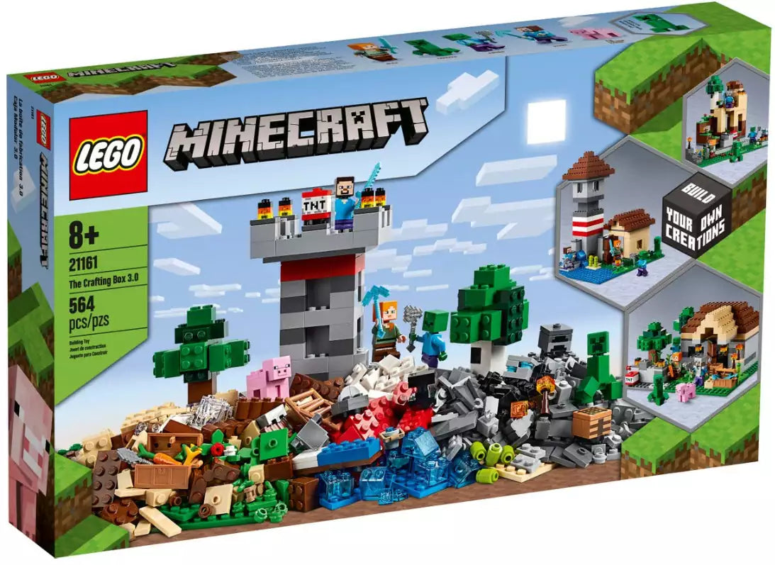 Verpackung: LEGO Minecraft 21161 Die Crafting-Box 3.0