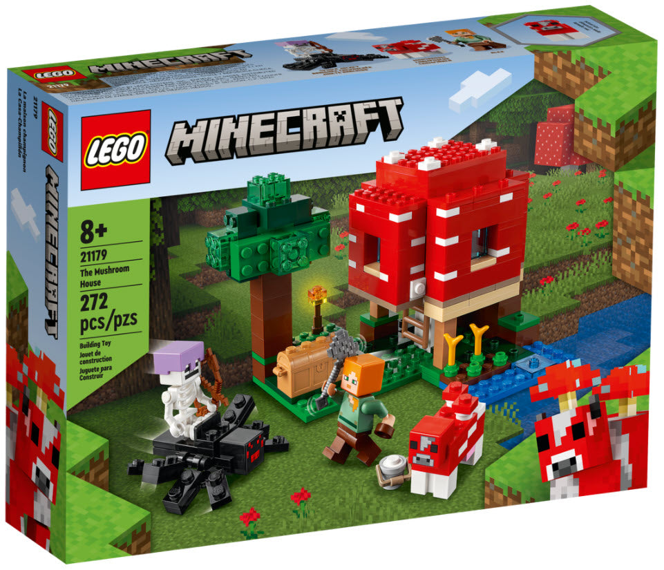 Verpackung: LEGO Minecraft 21179 Das Pilzhaus