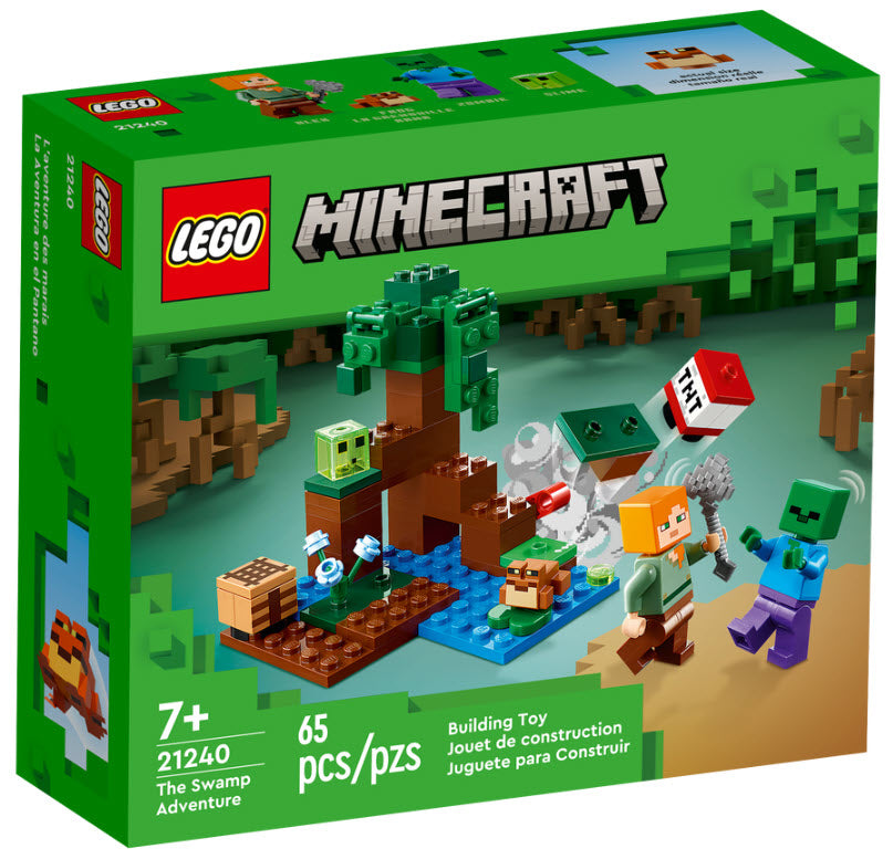 Verpackung: LEGO Minecraft 21240 Das Sumpfabenteuer