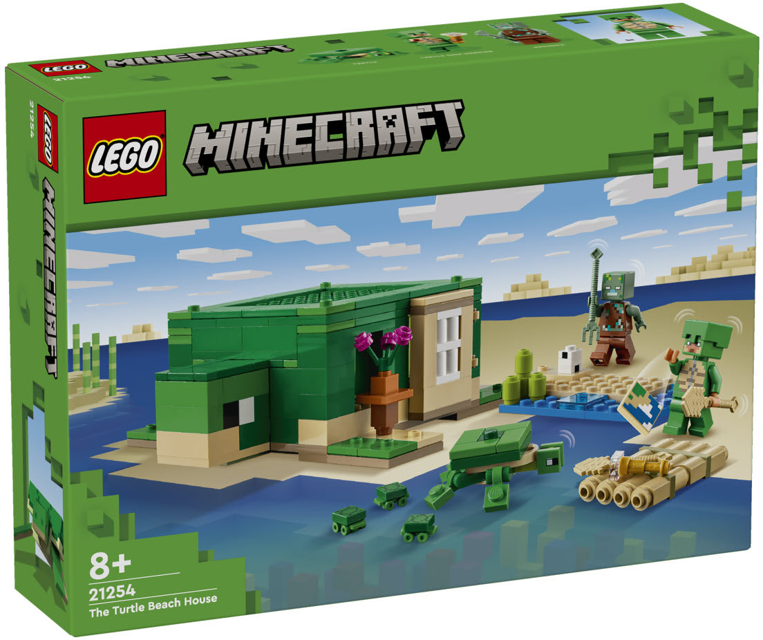Verpackung: LEGO Minecraft 21254 Das Schildkrötenstrandhaus
