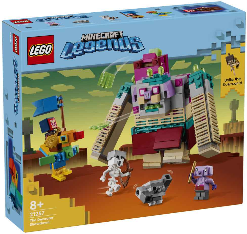 Verpackung: LEGO Minecraft 21257 Showdown mit dem Verschlinger