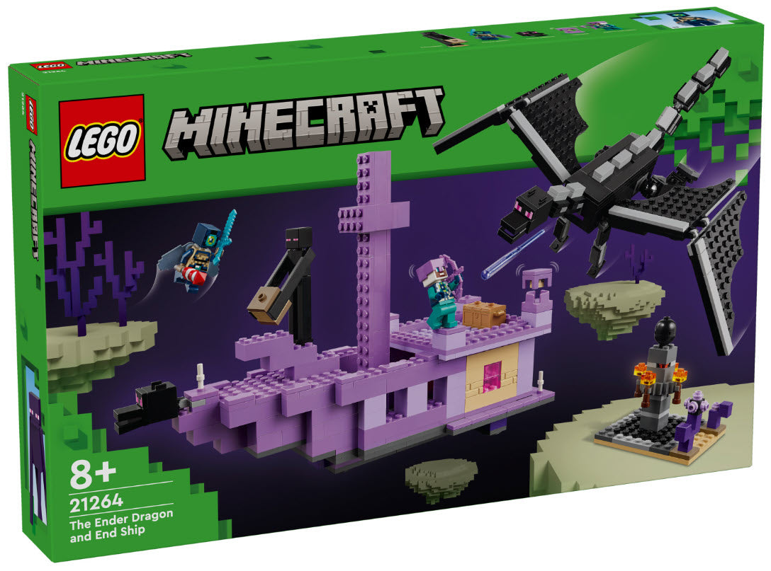 Verpackung: LEGO Minecraft 21264 Der Enderdrache und das Endschiff