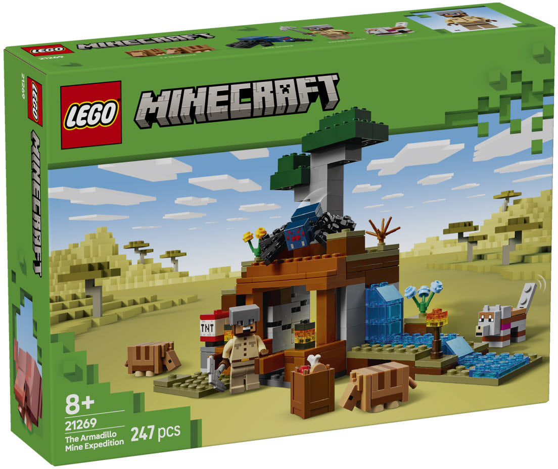 Verpackung: LEGO Minecraft 21269 Die Expedition zur Gürteltiermine