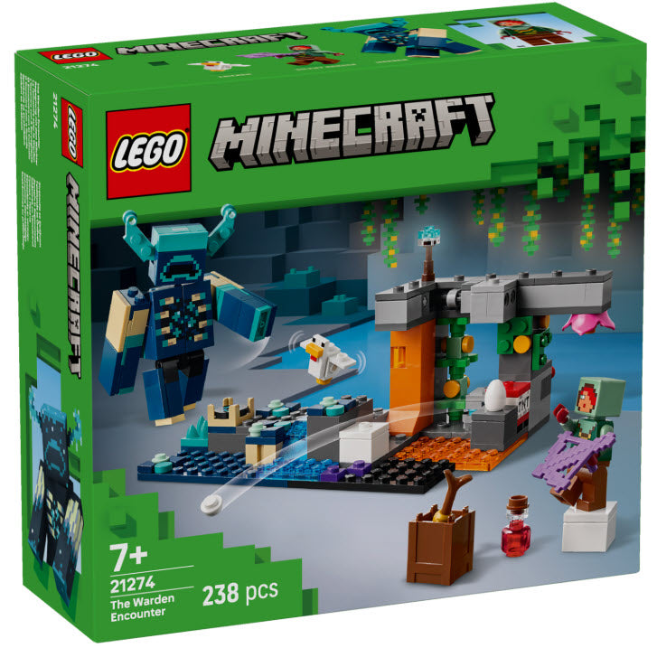 Verpackung: LEGO Minecraft 21274 Begegnung mit dem Wächter