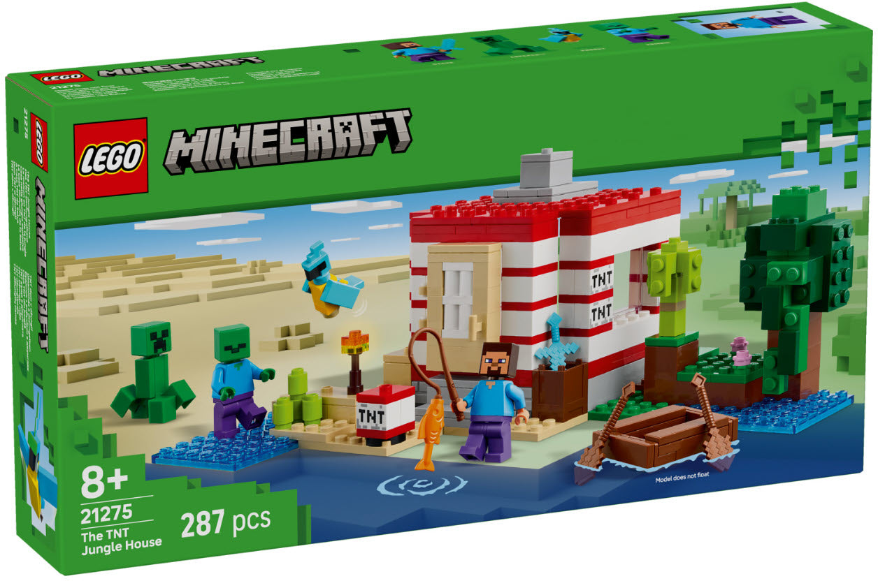 Verpackung: LEGO Minecraft 21275 Das TNT-Dschungelhaus