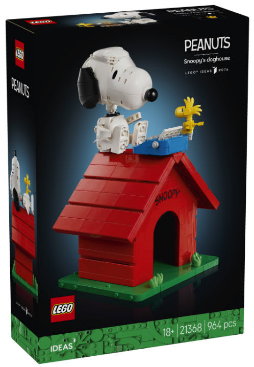Verpackung: LEGO Ideas 21368 Peanuts: Snoopys Hundehütte