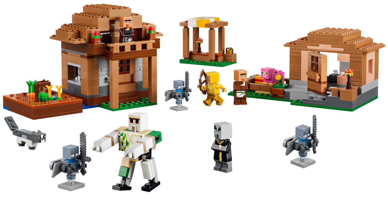 Inhalt: LEGO Minecraft 21596 Angriff des Magiers auf das Dorf