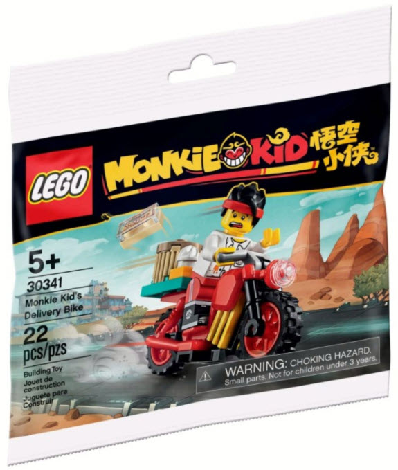 Verpackung: LEGO Monkie Kid 30341 Monkie Kids Lieferfahrrad