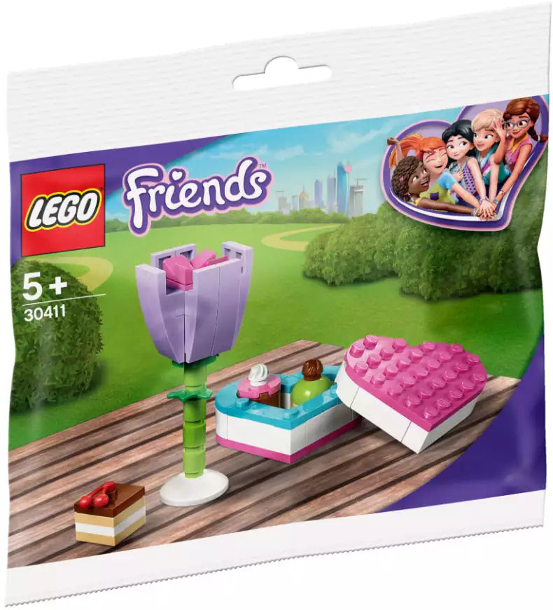 Verpackung: LEGO Friends 30411 Pralinenschachtel & Blume