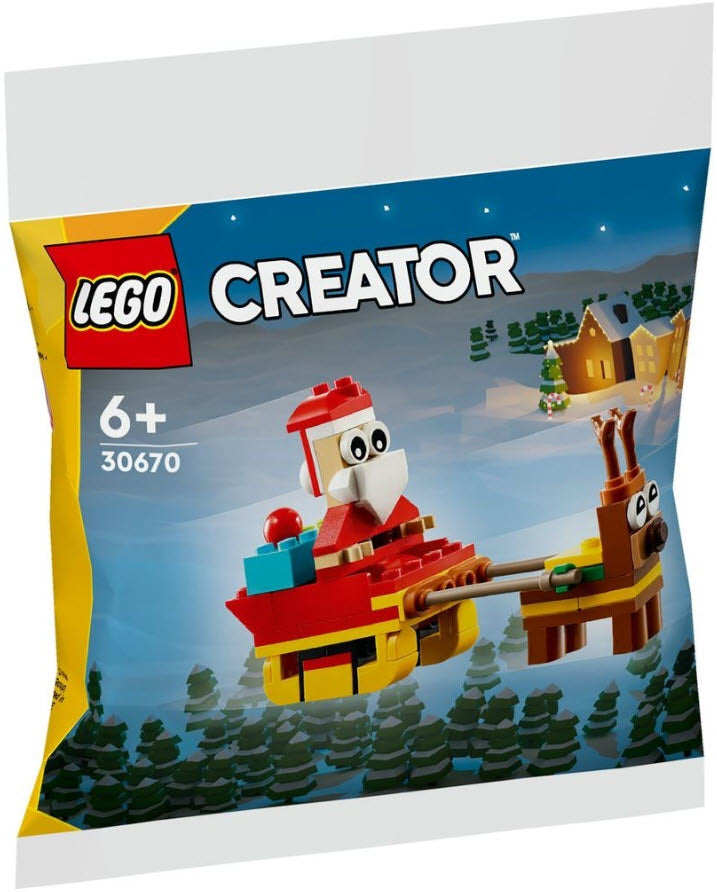 Verpackung: LEGO Creator 30670 Weihnachtsmann auf Schlittenfahrt