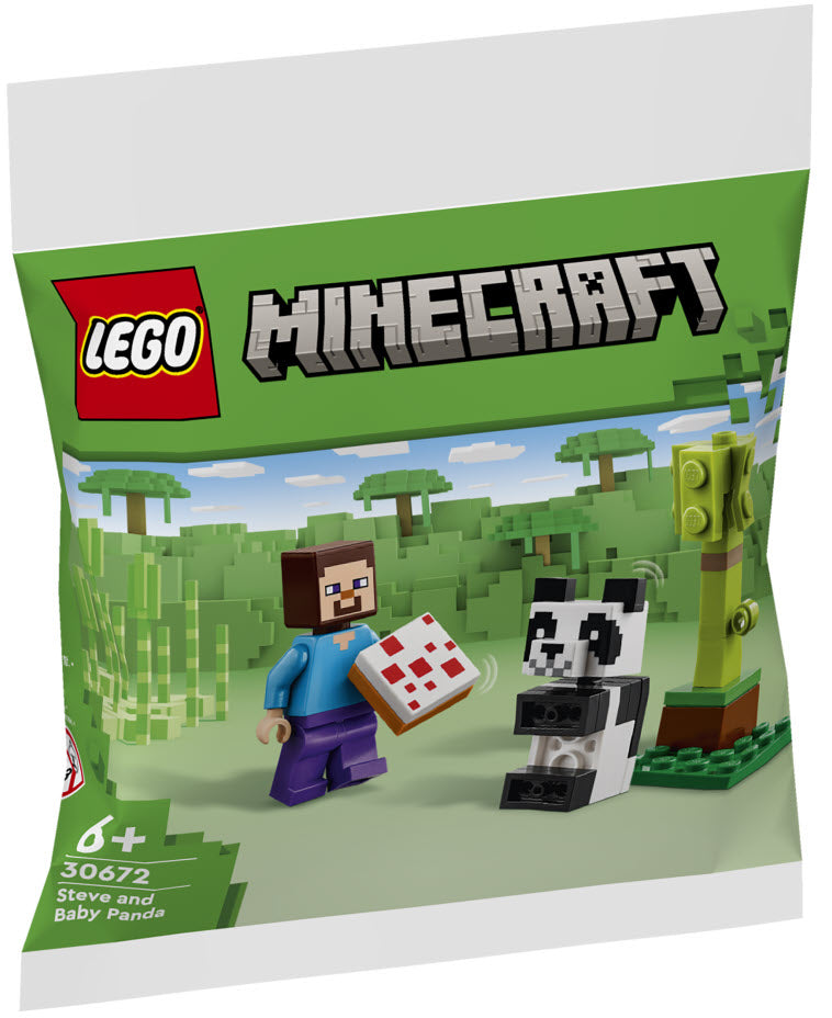 Verpackung: LEGO Minecraft 30672 Steve mit Baby-Panda