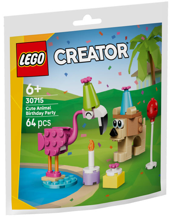 Verpackung: LEGO Creator 30715 Niedliche Tiere feiern Geburtstag