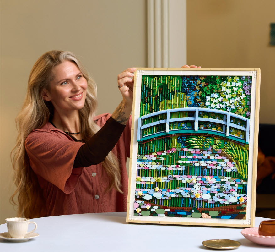 Detail 1: LEGO Art 31220 Claude Monet – Brücke über einen Seerosenteich