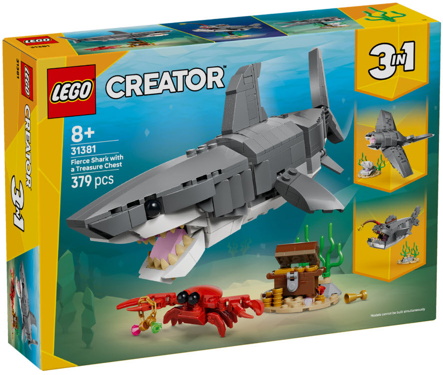 Verpackung: LEGO Creator 31381 Wilder Hai mit Schatztruhe