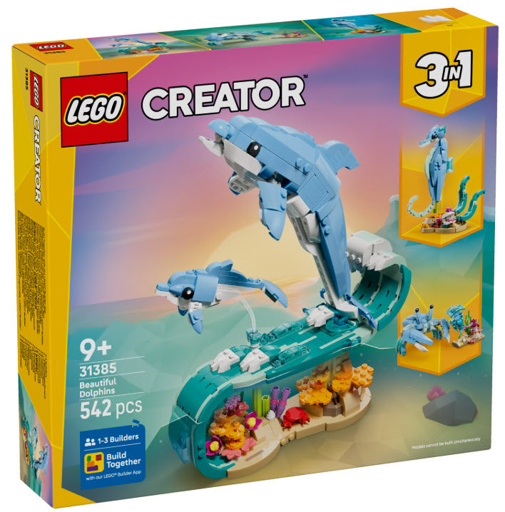 Verpackung: LEGO Creator 31385 Meerestiere: Wunderschöne Delfine