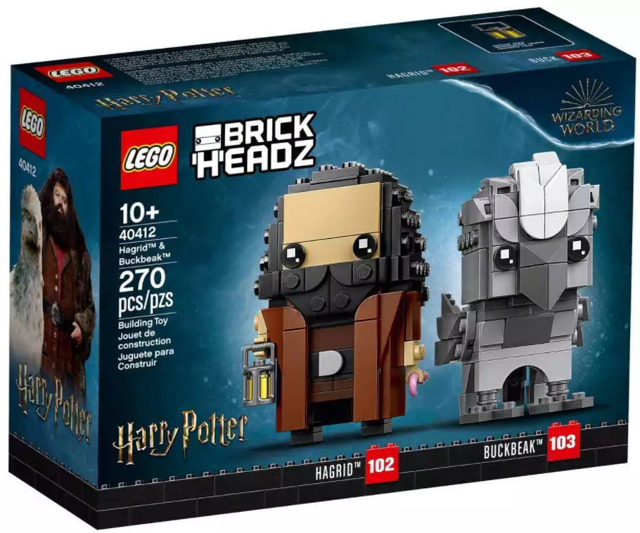 Verpackung: LEGO Brickheadz 40412 Hagrid und Seidenschnabel