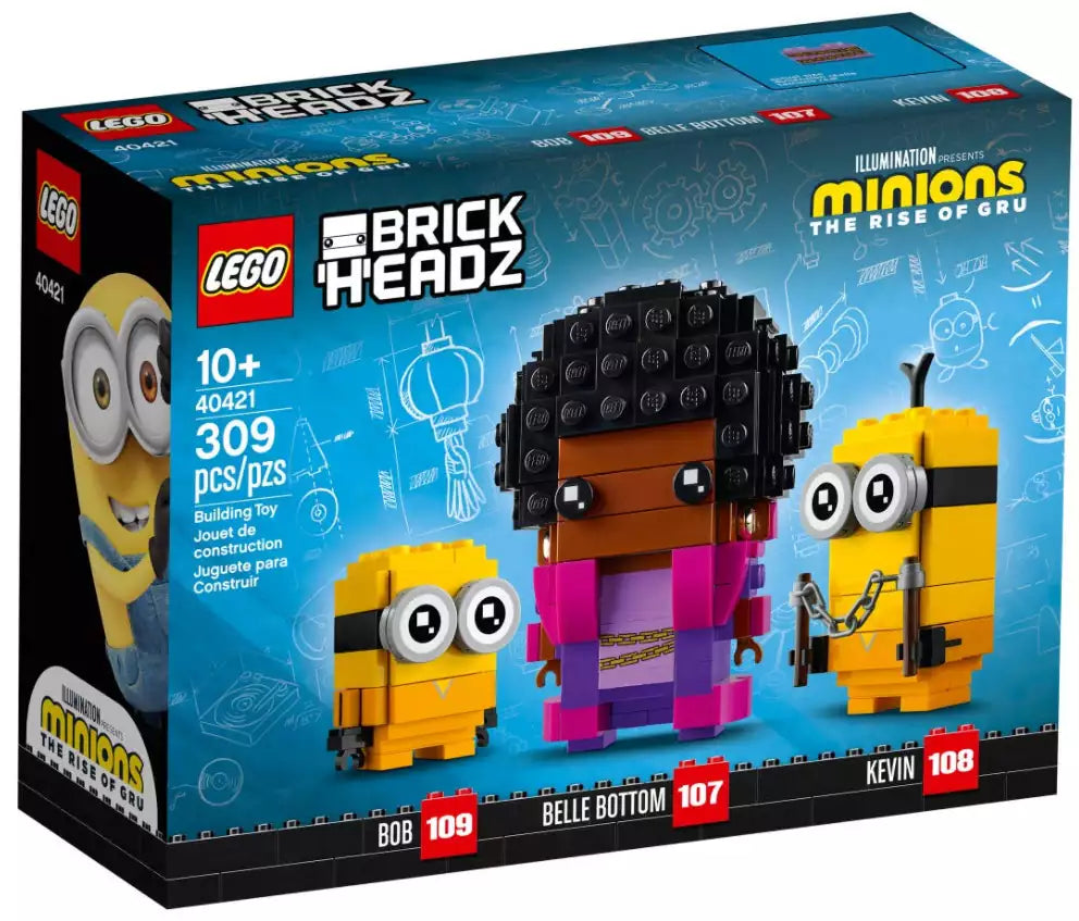 Verpackung: LEGO BrickHeadz 40421 Belle Bottom, Kevin & Bob