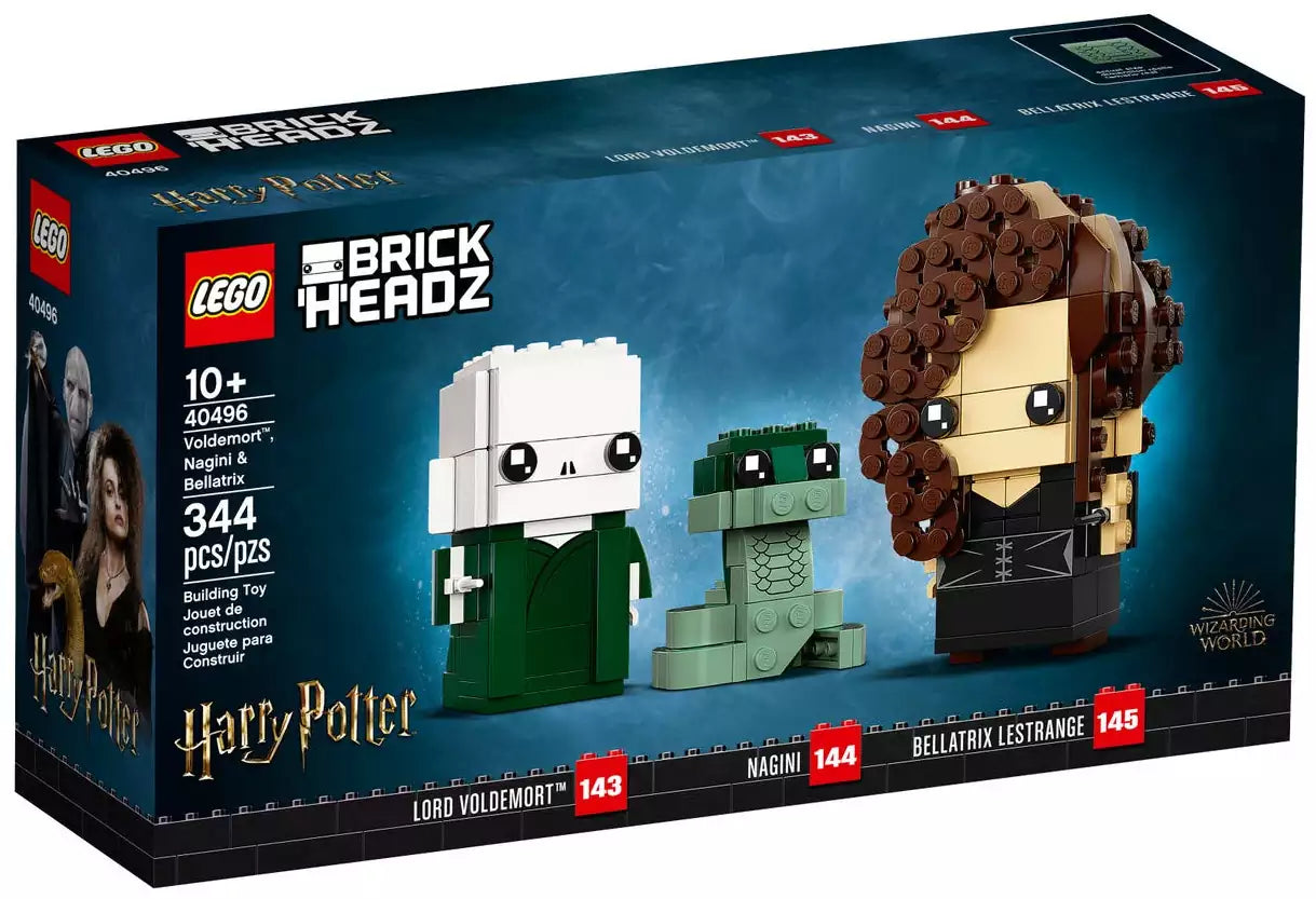 Verpackung: LEGO BrickHeadz 40496 Voldemort, Nagini & Bellatrix
