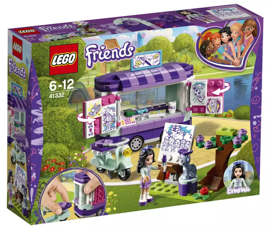 Verpackung: LEGO Friends 41332 Emmas rollender Kunstkiosk