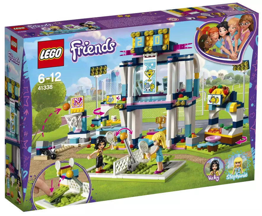 Verpackung: LEGO Friends 41338 Stephanies Sportstadion